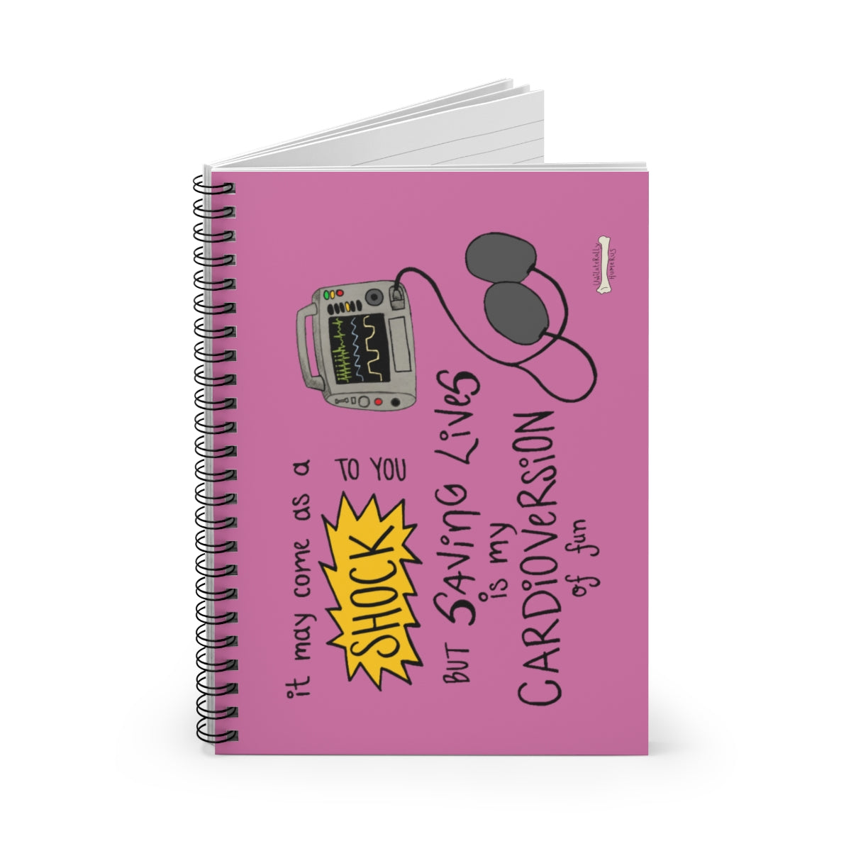 Cardioversion of Fun Spiral Notebook