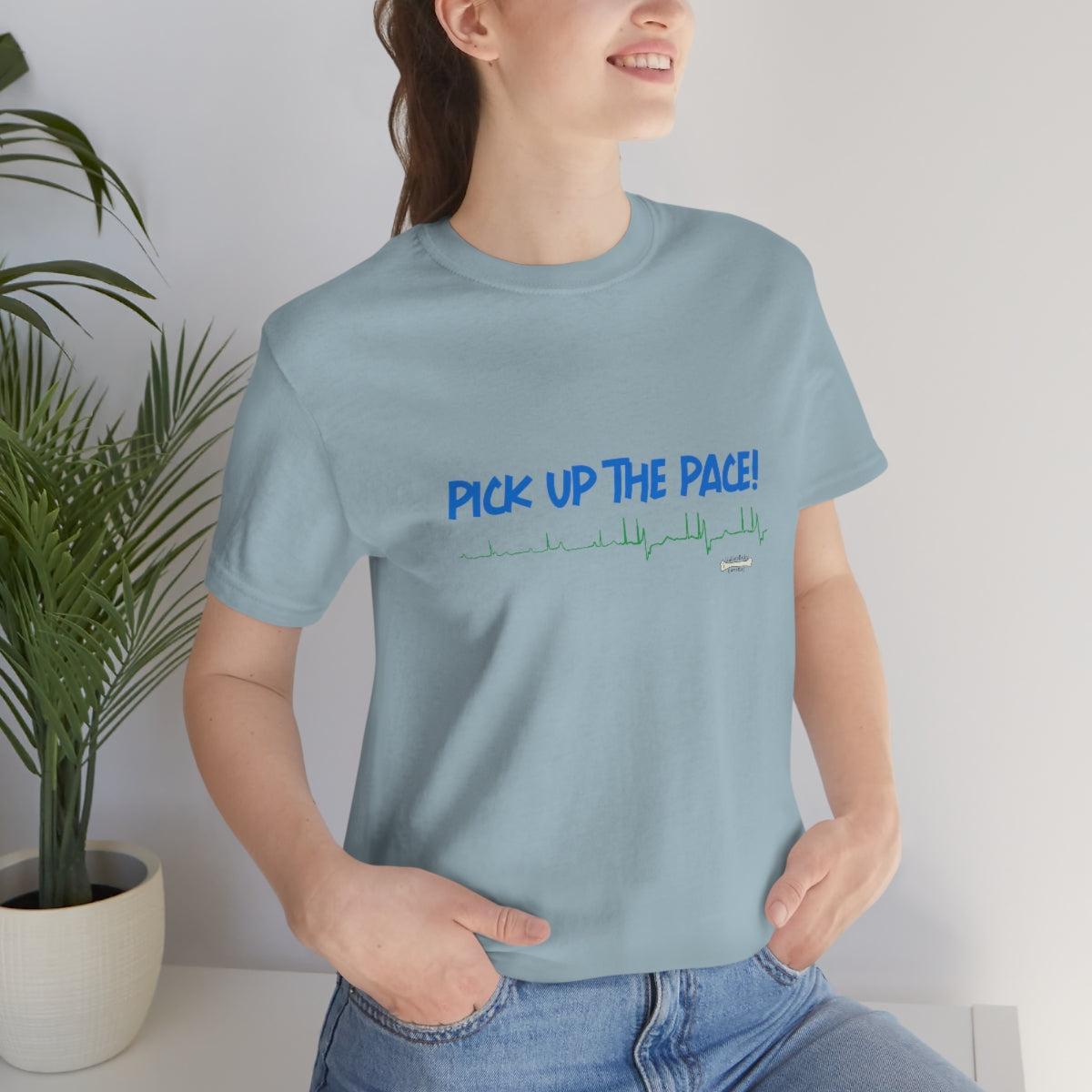 Pick Up the Pace! Unisex Jersey Short Sleeve Tee