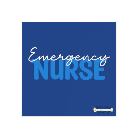 Emergency Nurse Square Magnet