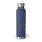 The Adenosine-ic Route Copper Vacuum Insulated Bottle, 22oz