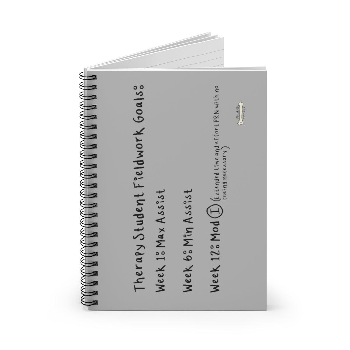 Therapy Student Fieldwork Goals Spiral Notebook