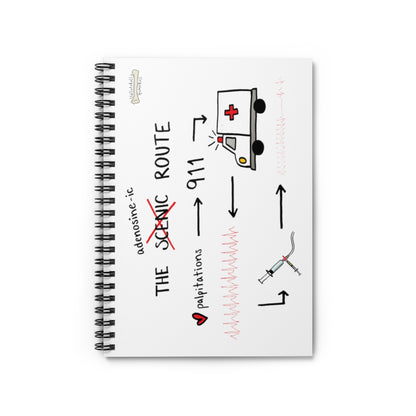 The Adenosine-ic Route Spiral Notebook - Ruled Line